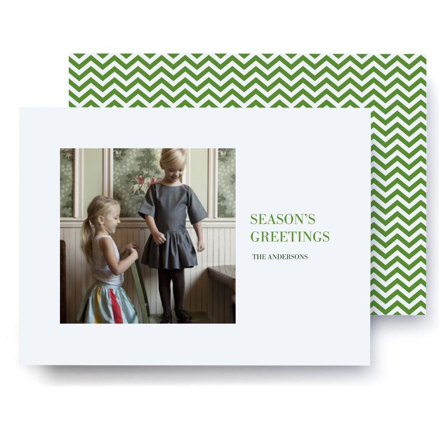 Chevron Greetings Holiday Card