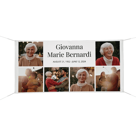 72” x 36” or 48” x 24”, 6 photos